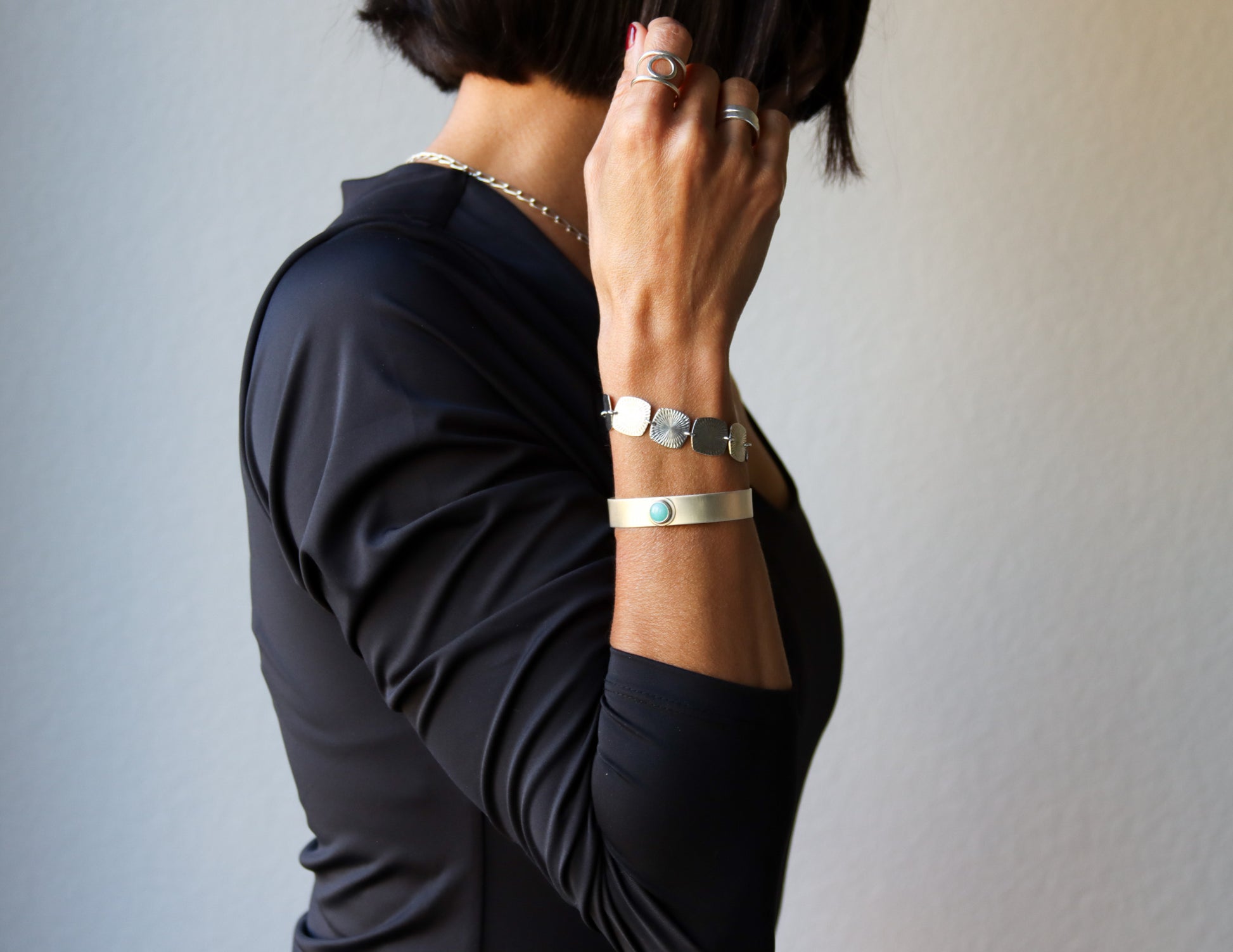 Bayberry Cuff-cuff bracelet-Blue Hour Designs