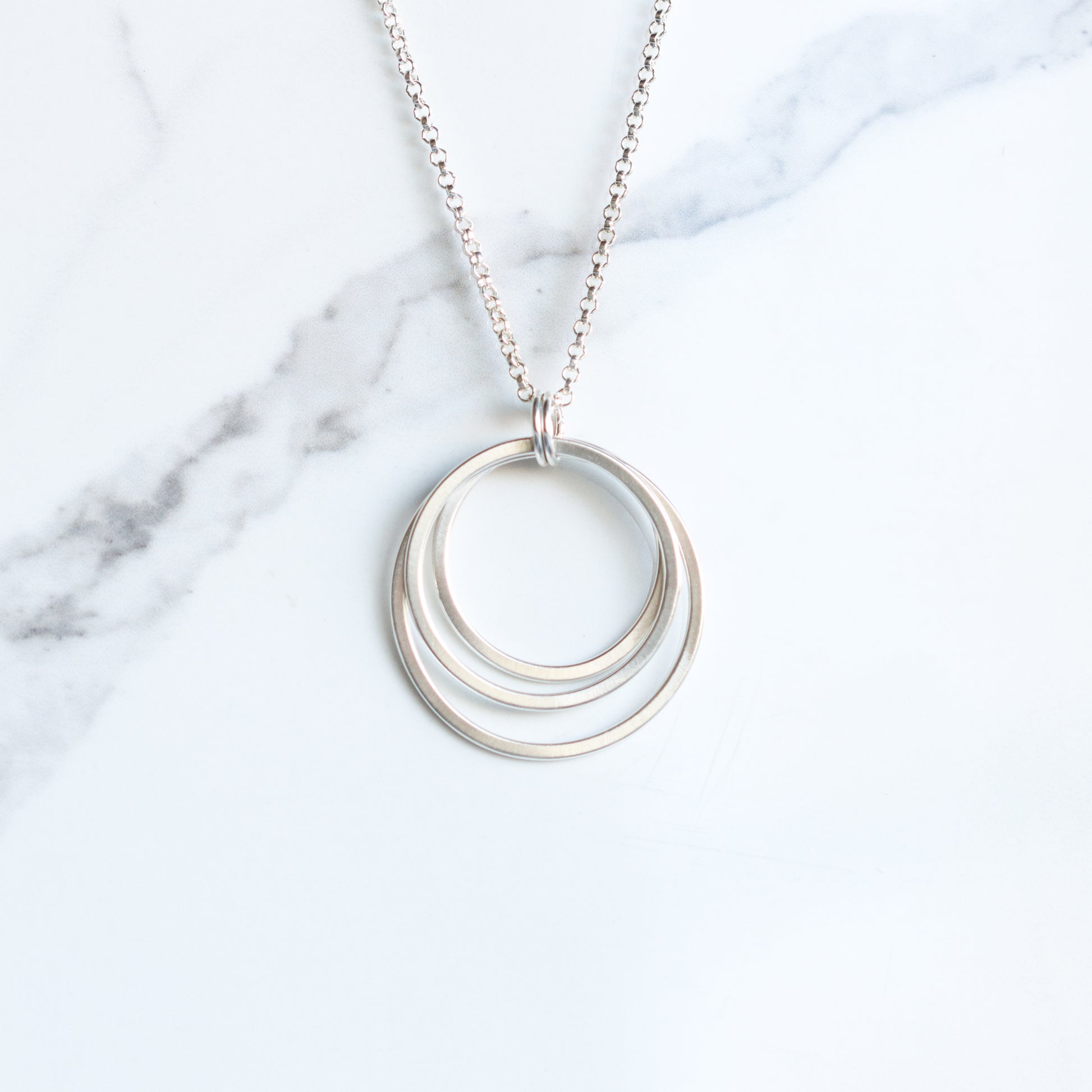 Cercle Necklace-pendant necklace-Blue Hour Designs