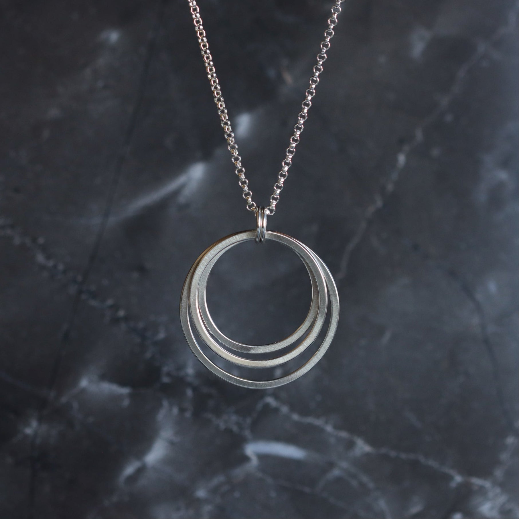 Cercle Necklace-pendant necklace-Blue Hour Designs