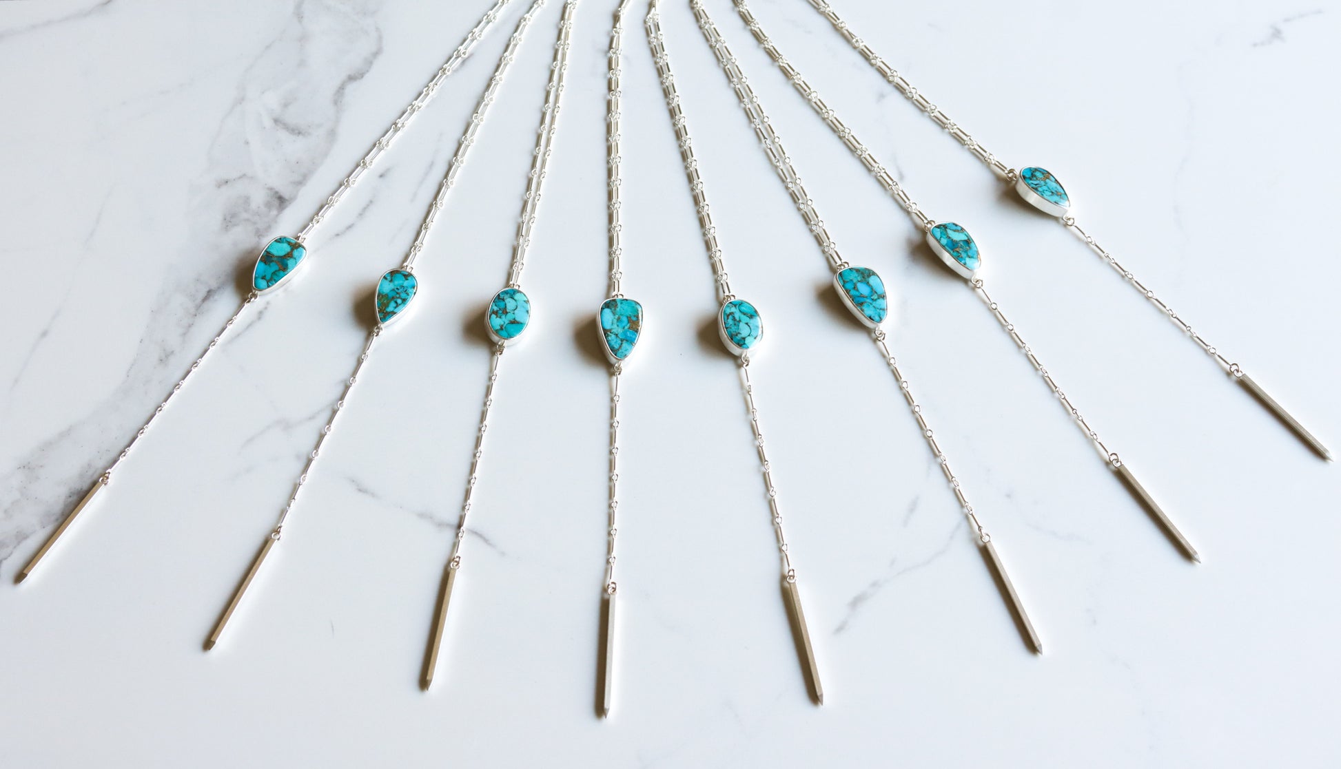 Chalchihuitl Lariat - OOAK-lariat necklace-Blue Hour Designs