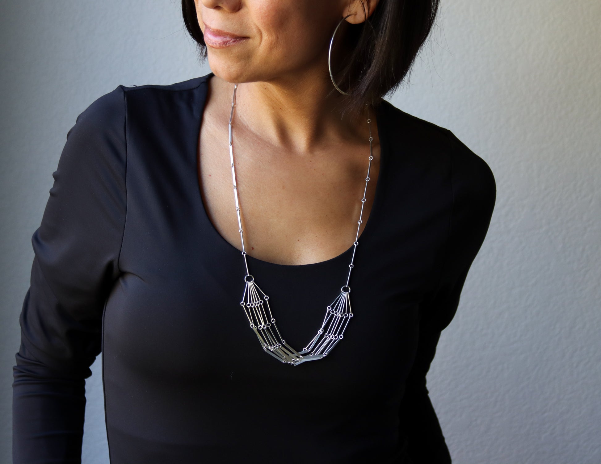 Channel Necklace-chain necklace-Blue Hour Designs