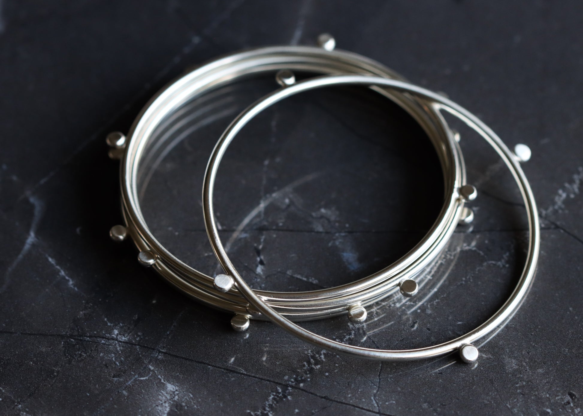 Compass Bangle-bangle bracelet-Blue Hour Designs