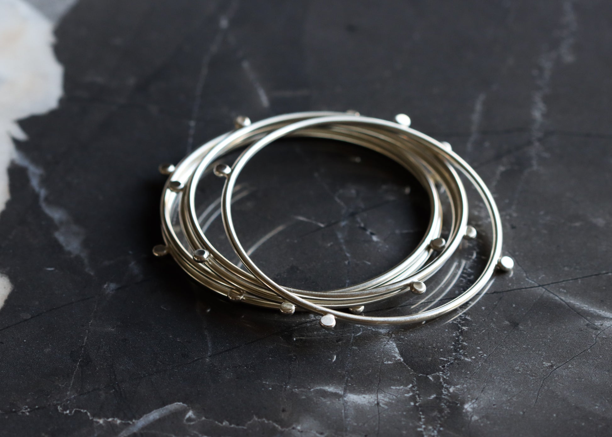 Compass Bangles - Set of 5-bangle bracelet-Blue Hour Designs