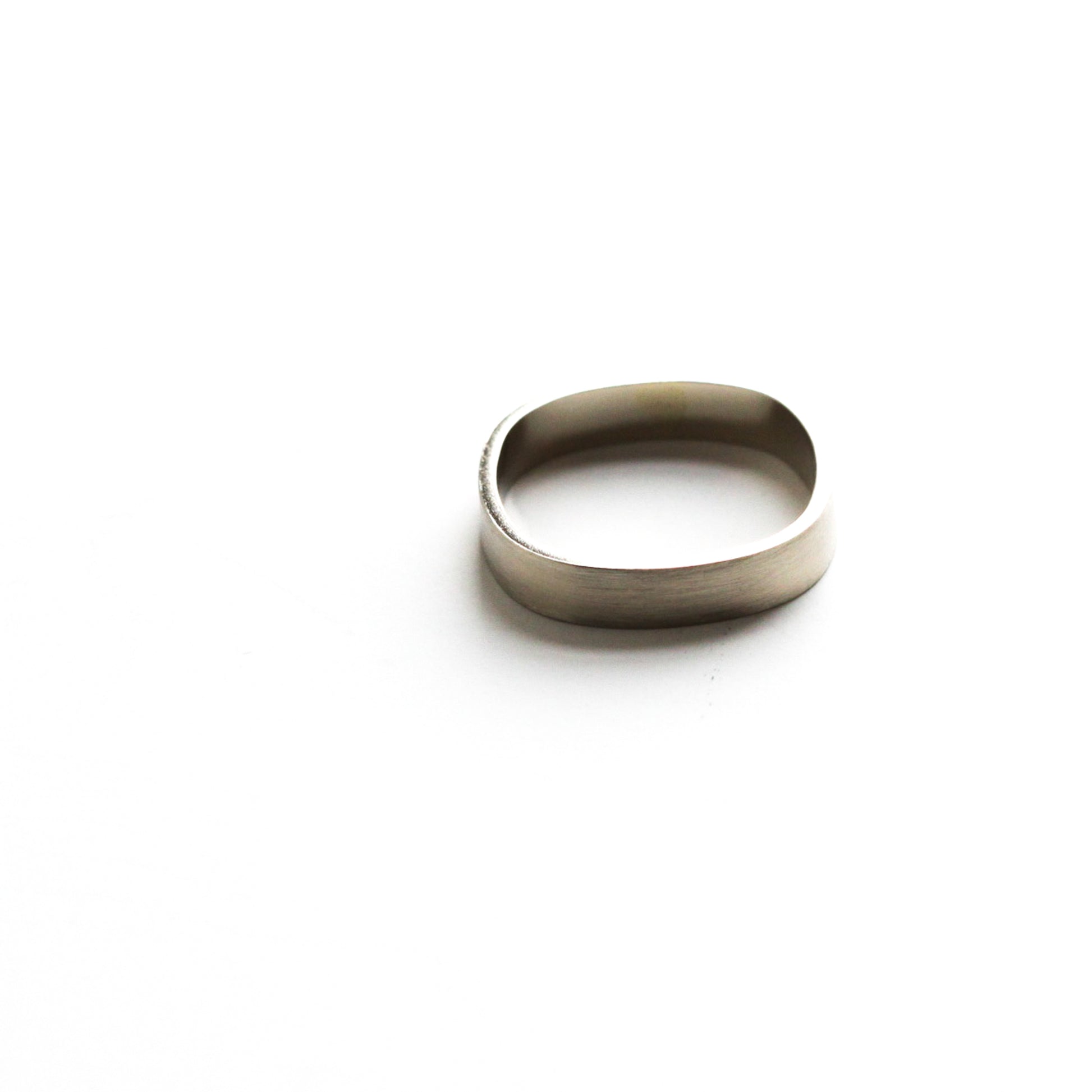 Duality Ring - White Gold, Small-stacking ring-Blue Hour Designs