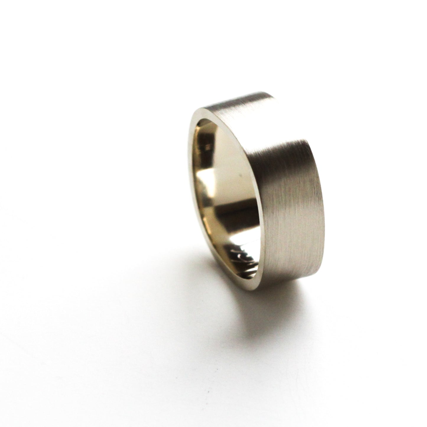 Duality Ring - White Gold-wide band ring-Blue Hour Designs