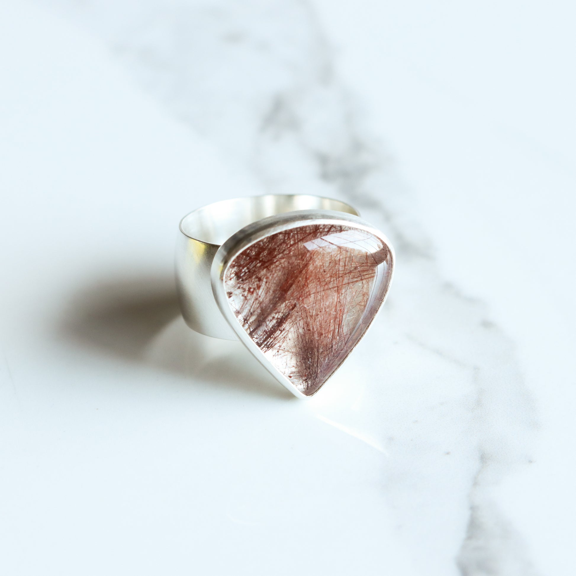 Ember Ring 1 - OOAK - Size 7.75-cocktail ring-Blue Hour Designs
