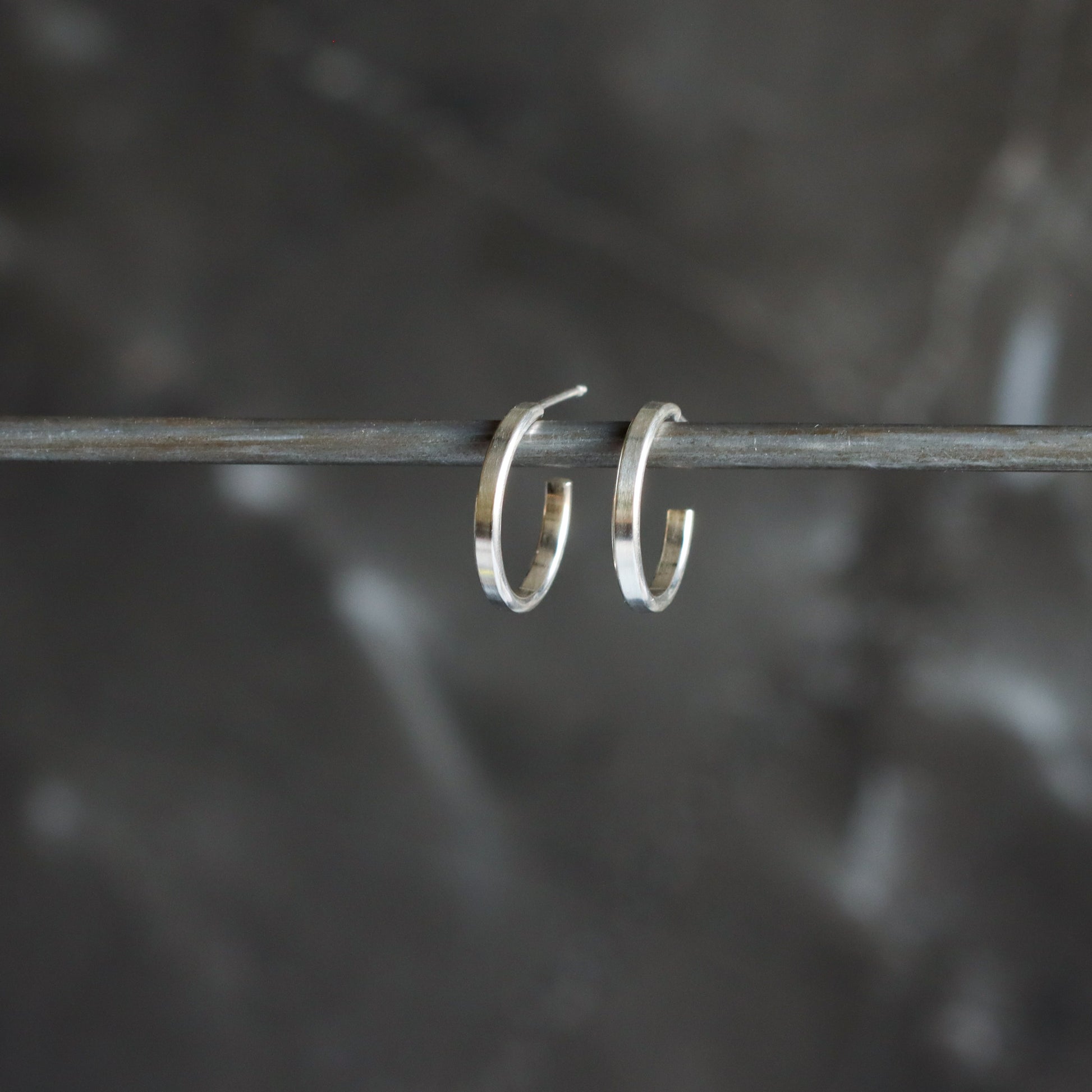 Gemini Hoops-hoop earrings-Blue Hour Designs