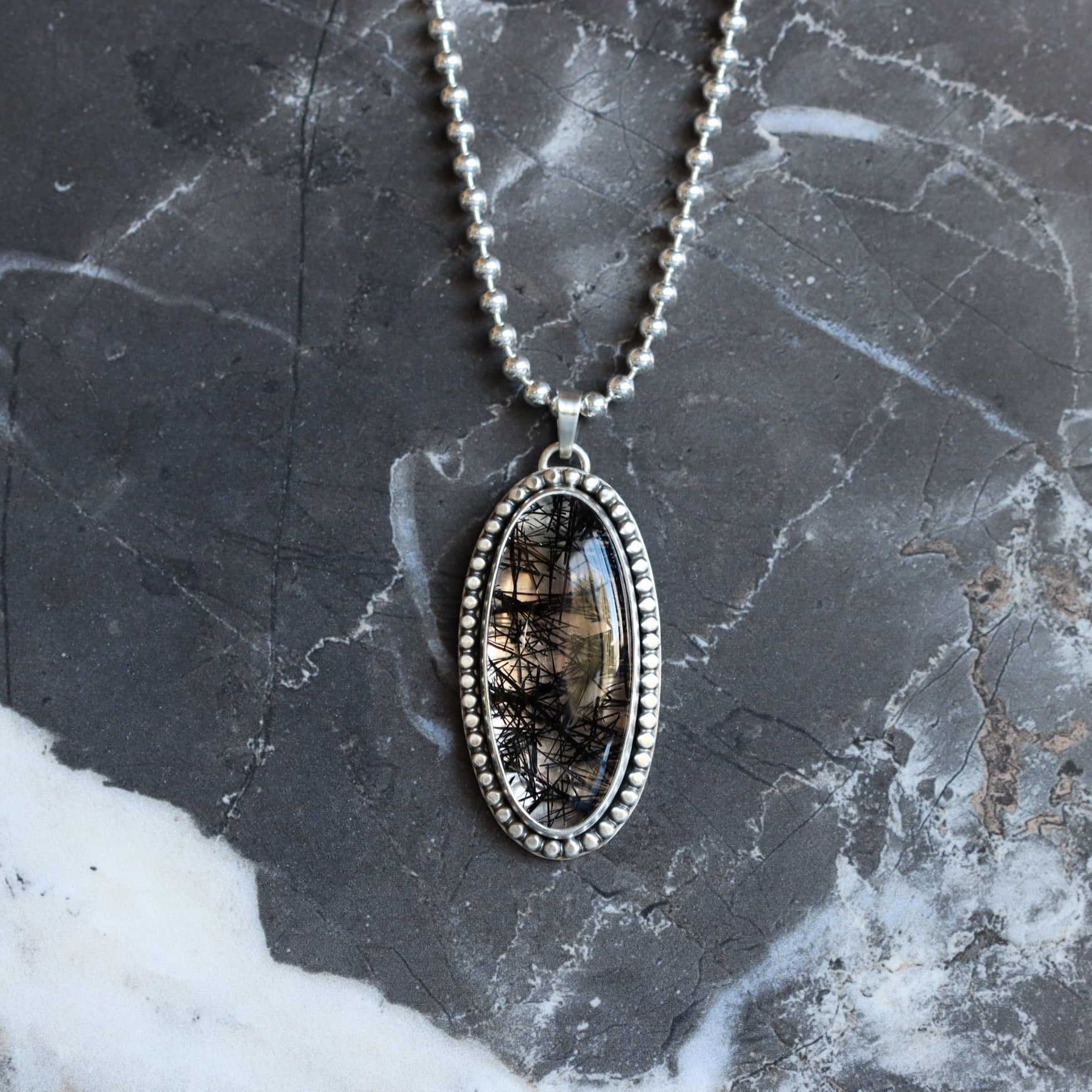 Glacier Necklace 2 - OOAK-pendant necklace-Blue Hour Designs
