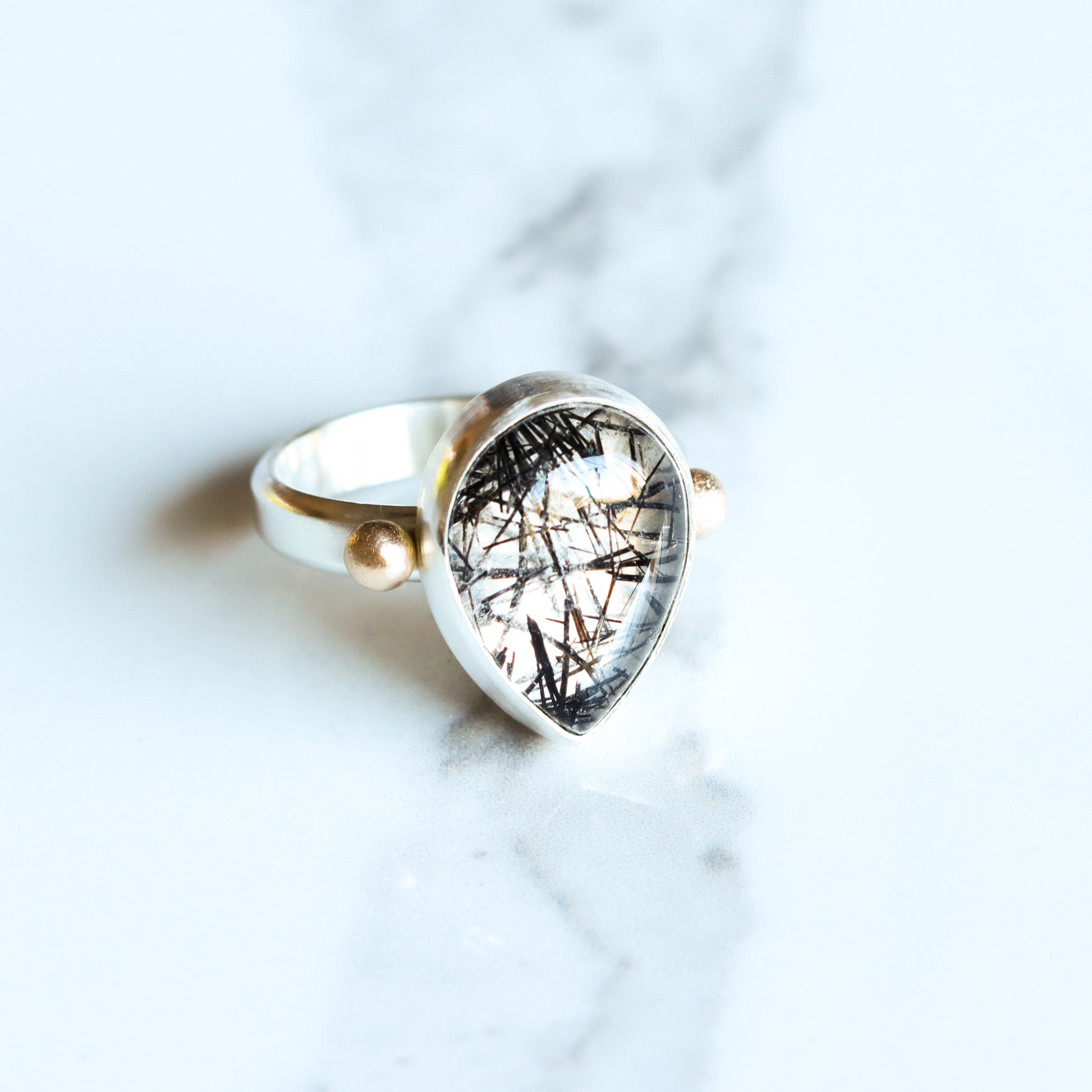 Glacier Ring - OOAK - Made to Order-cocktail ring-Blue Hour Designs
