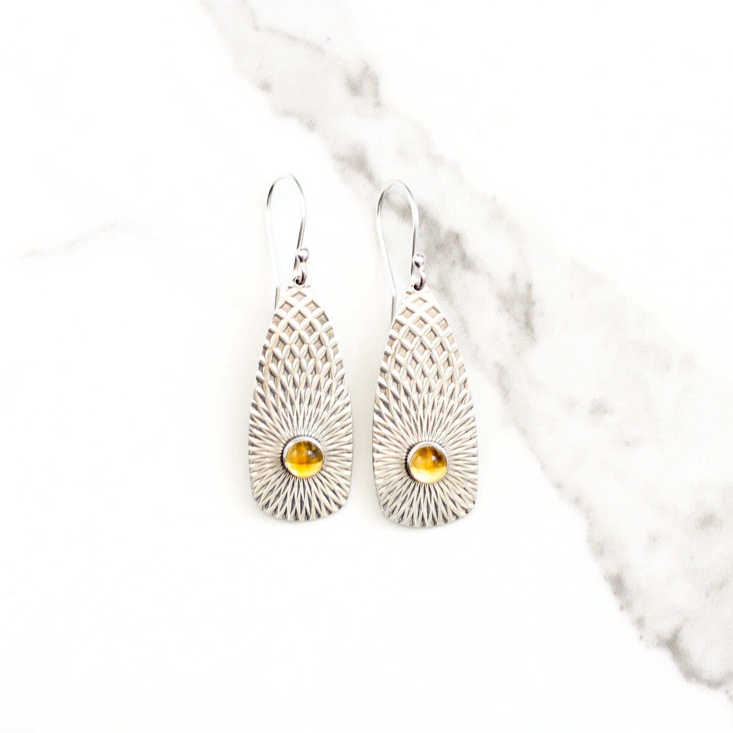 Llovera Earrings - Citrine
