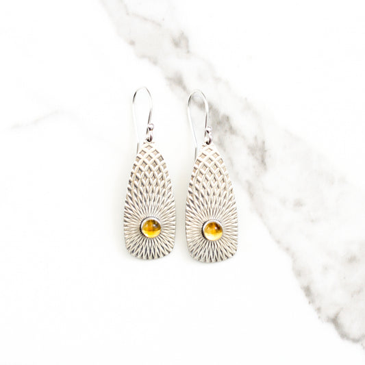 Llovera Earrings - Citrine