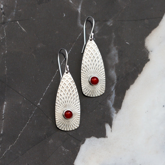Llovera Earrings - Carnelian