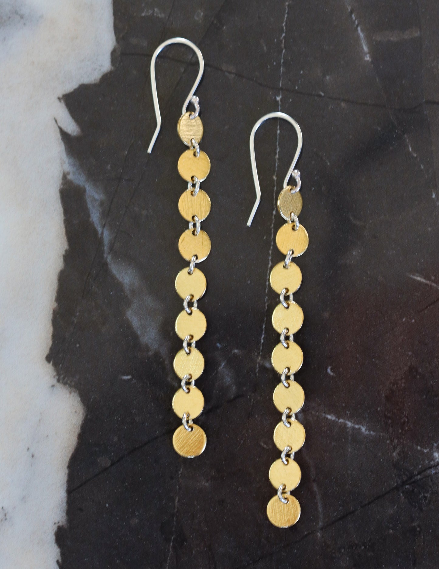 Muse Earrings - Brass
