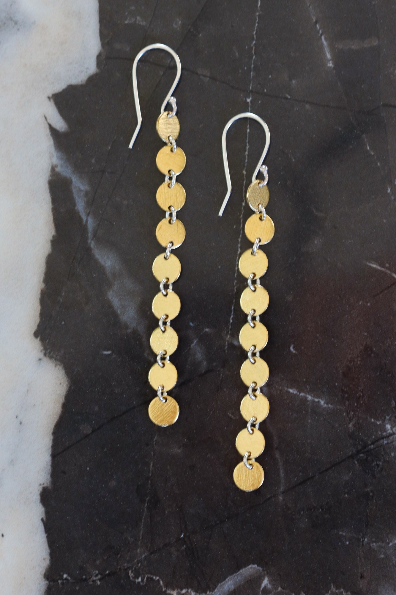 Muse Earrings - Brass