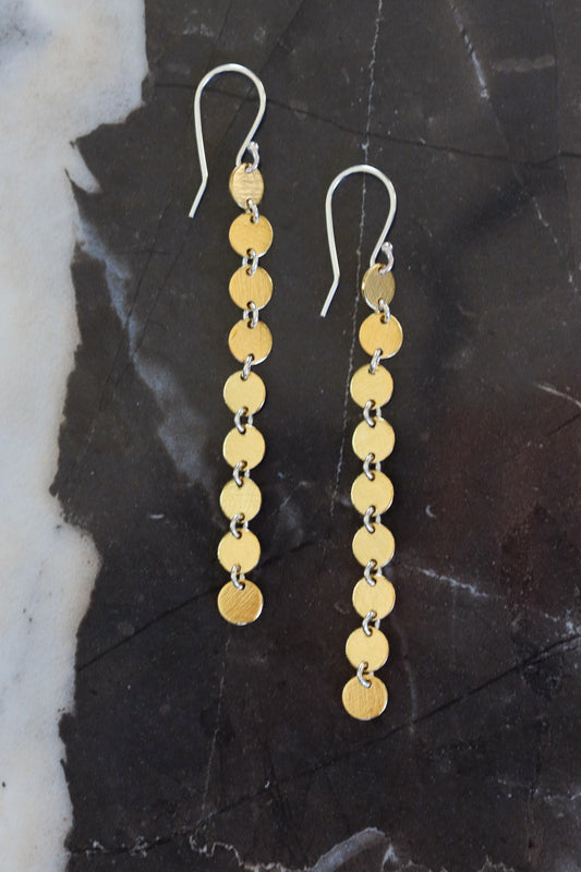 Muse Earrings - Brass