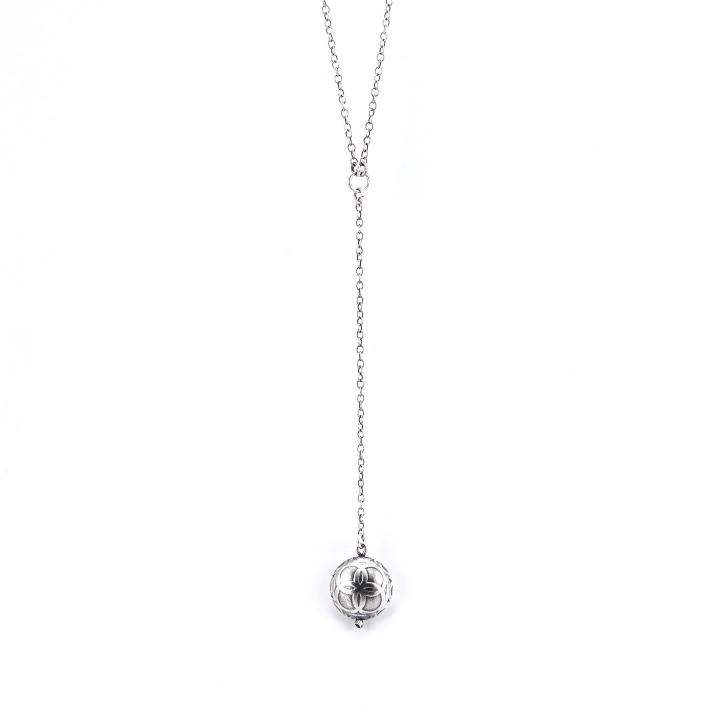 Token Drop Lariat Necklace