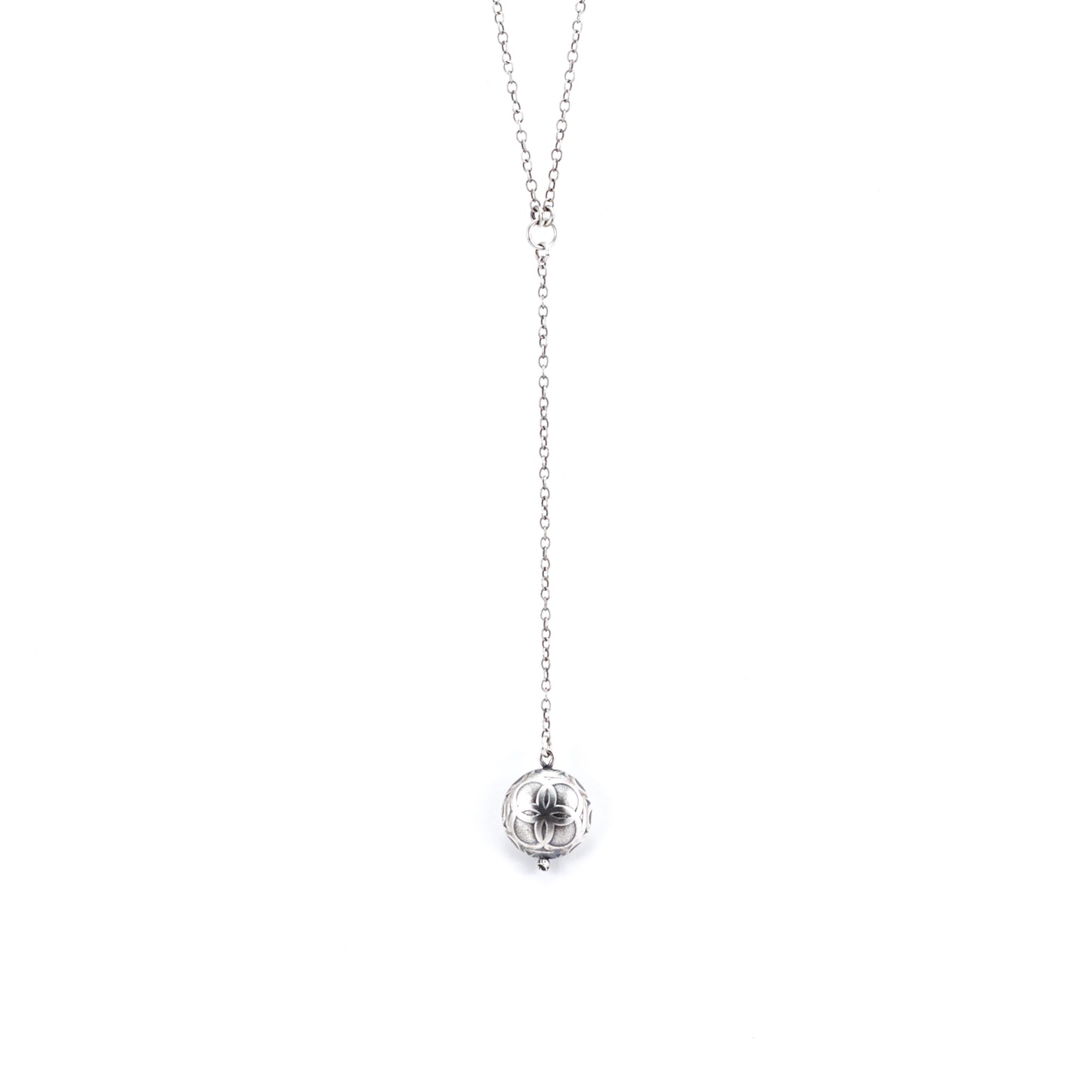 Token Drop Lariat Necklace