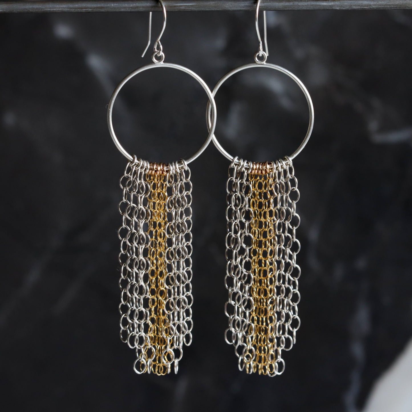 Ines Earrings - Long-Blue Hour Designs