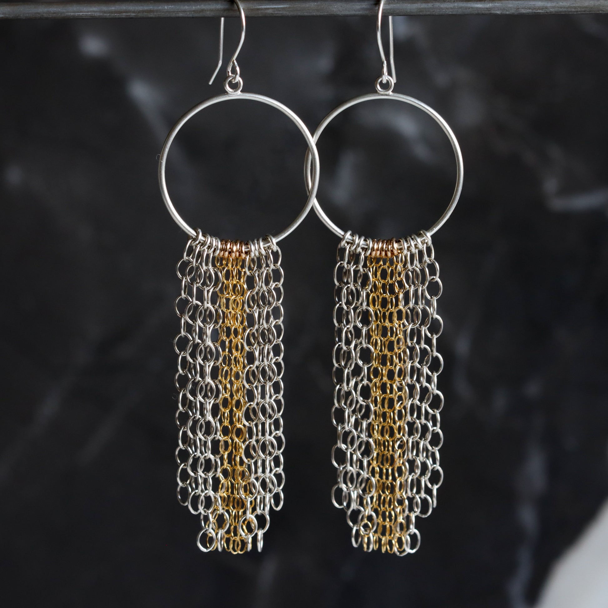 Ines Earrings - Long-Blue Hour Designs