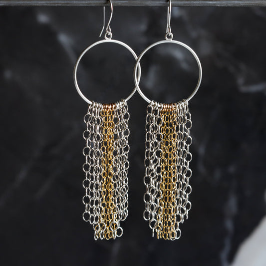 Ines Earrings - Long-Blue Hour Designs