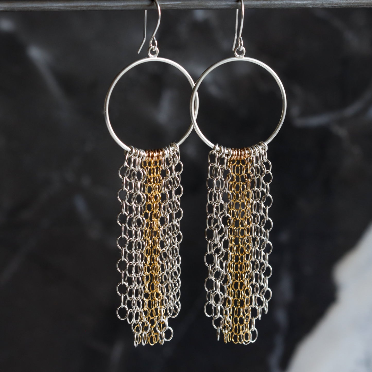 Ines Earrings - Long-Blue Hour Designs