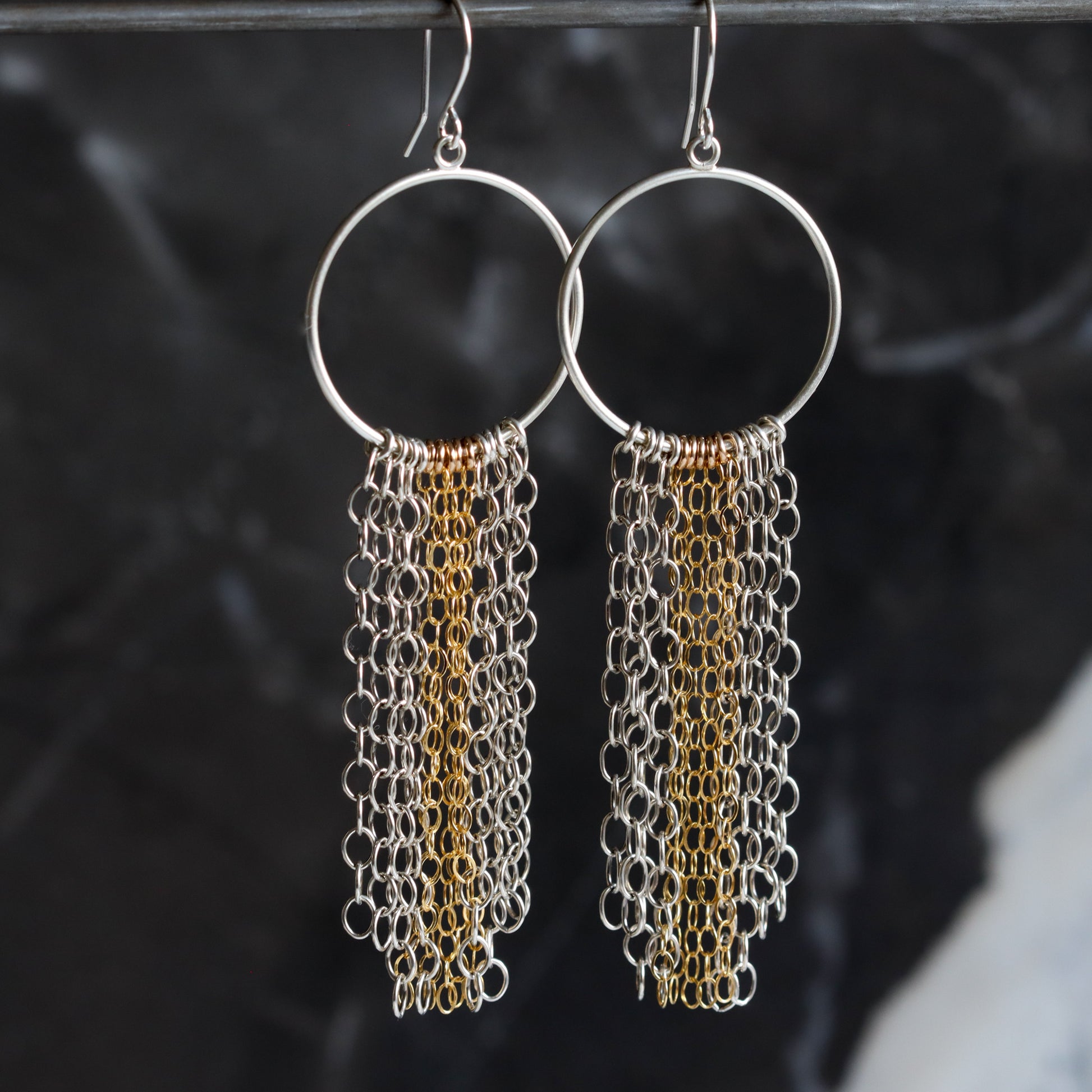 Ines Earrings - Long-Blue Hour Designs