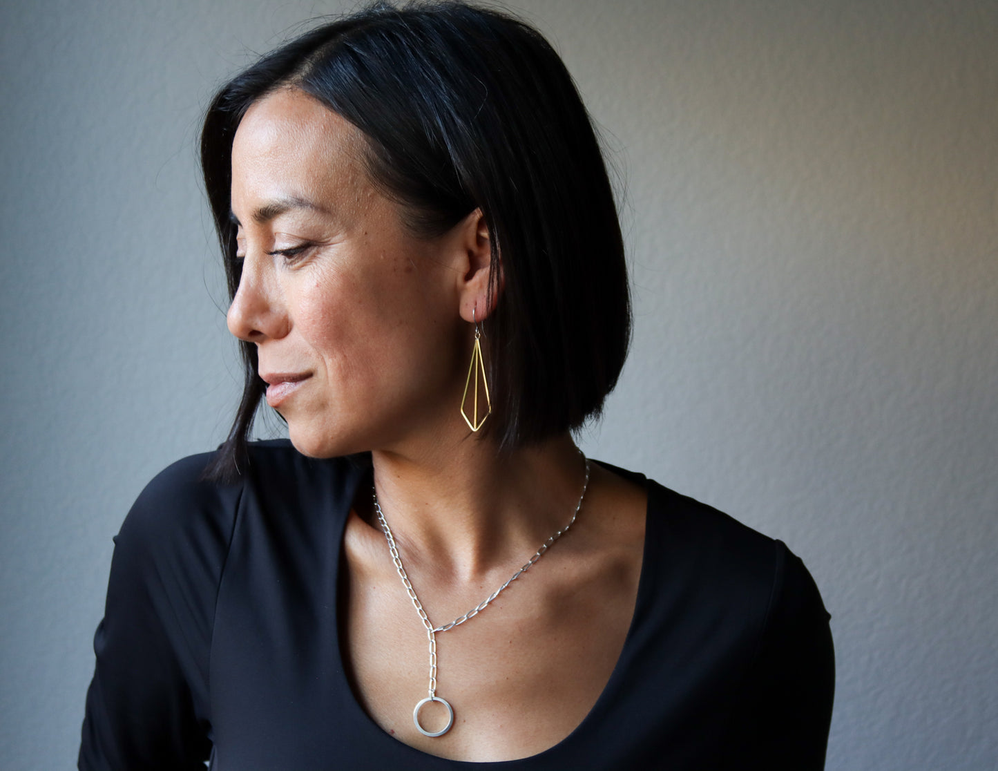 Kite Earrings - Brass