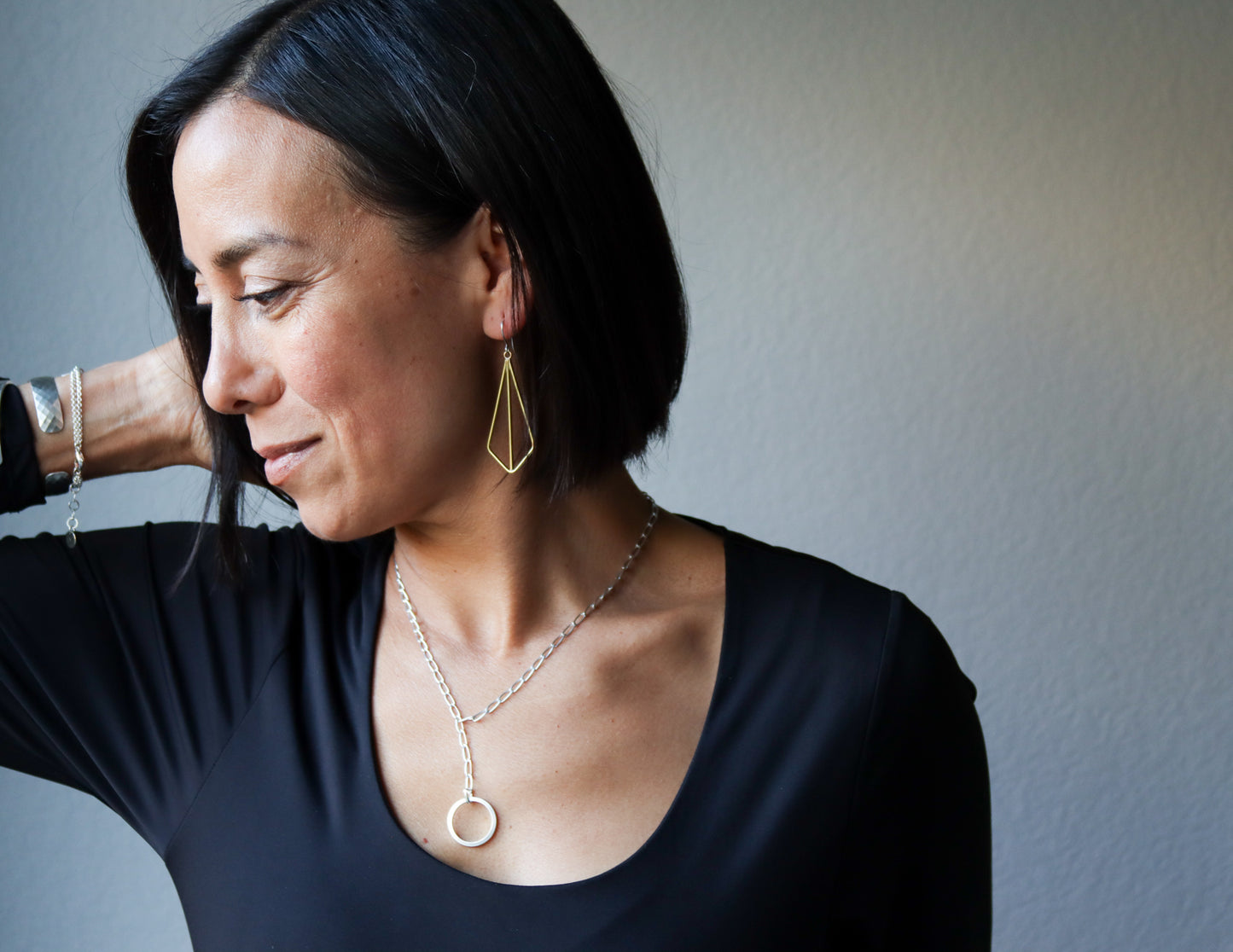 Kite Earrings - Brass