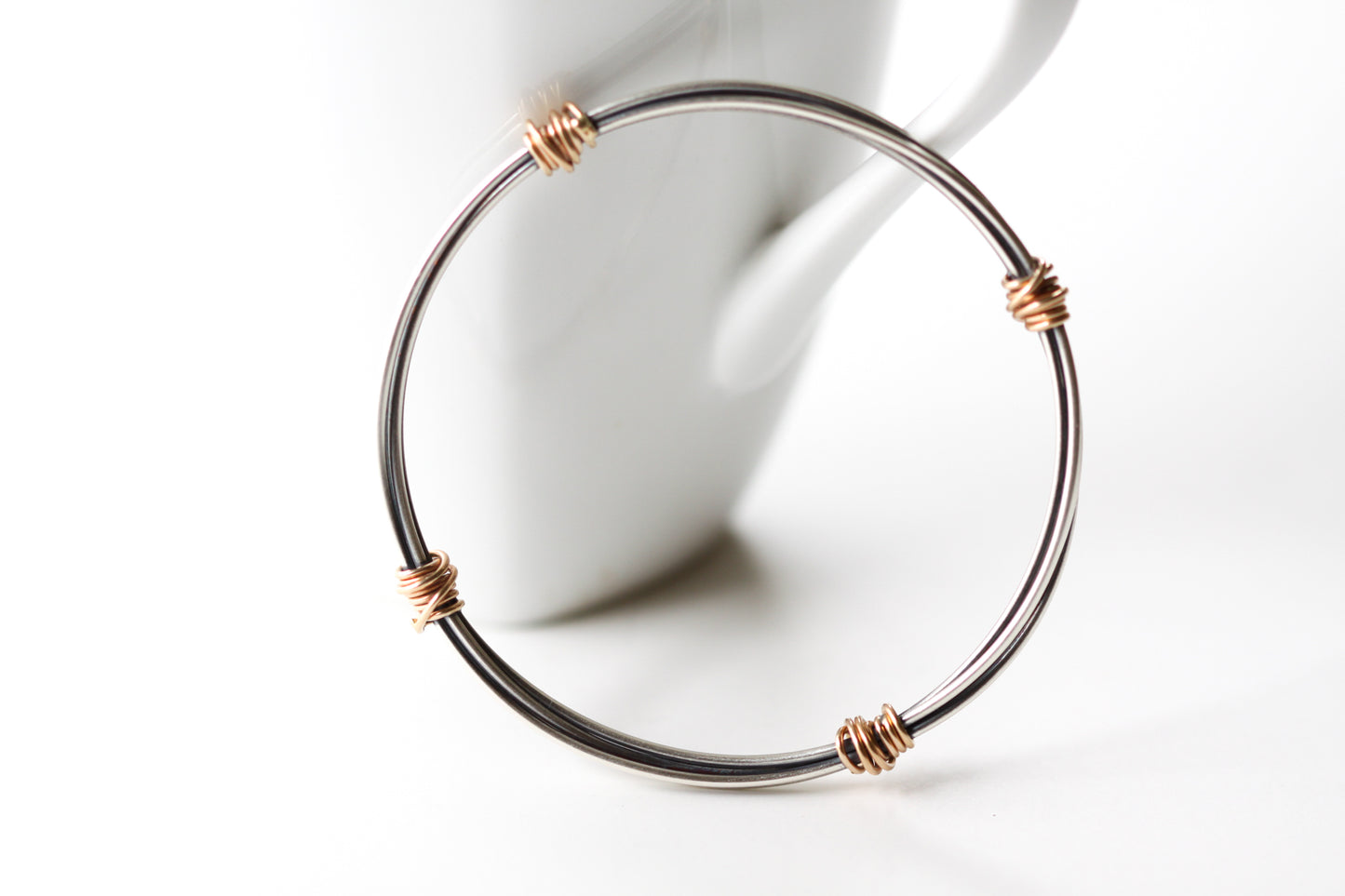 Bundle Hoop Bracelet with 14KY Gold