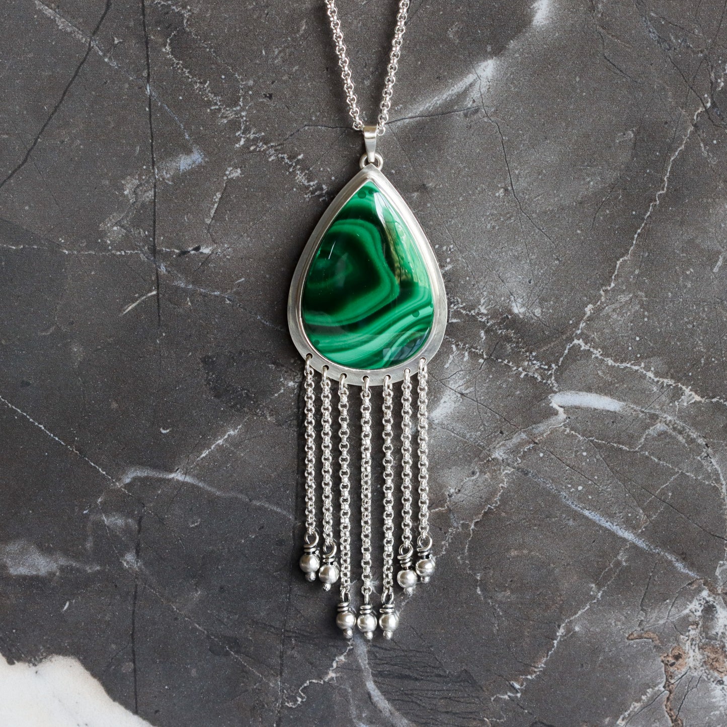 Primavera Fringe Necklace 2 - OOAK