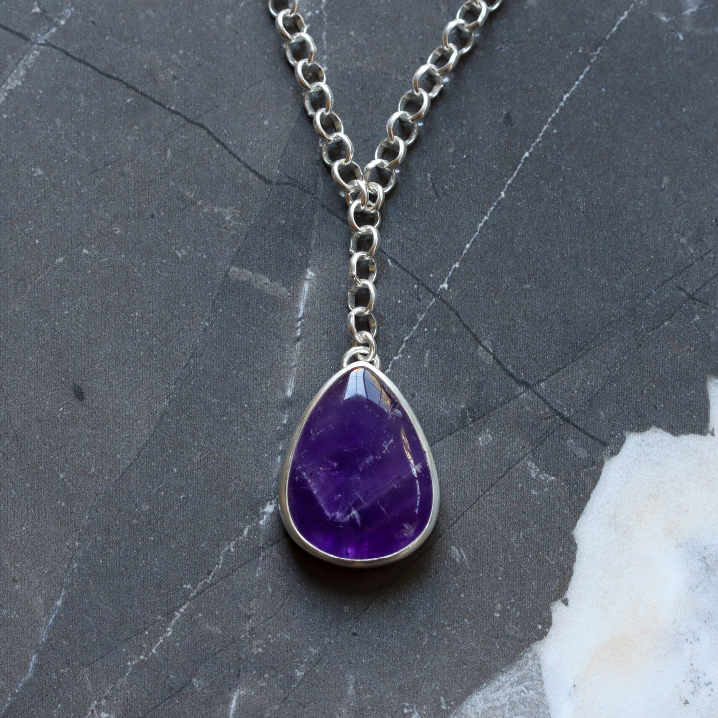 Indigo Necklace 1 - OOAK-pendant necklace-Blue Hour Designs