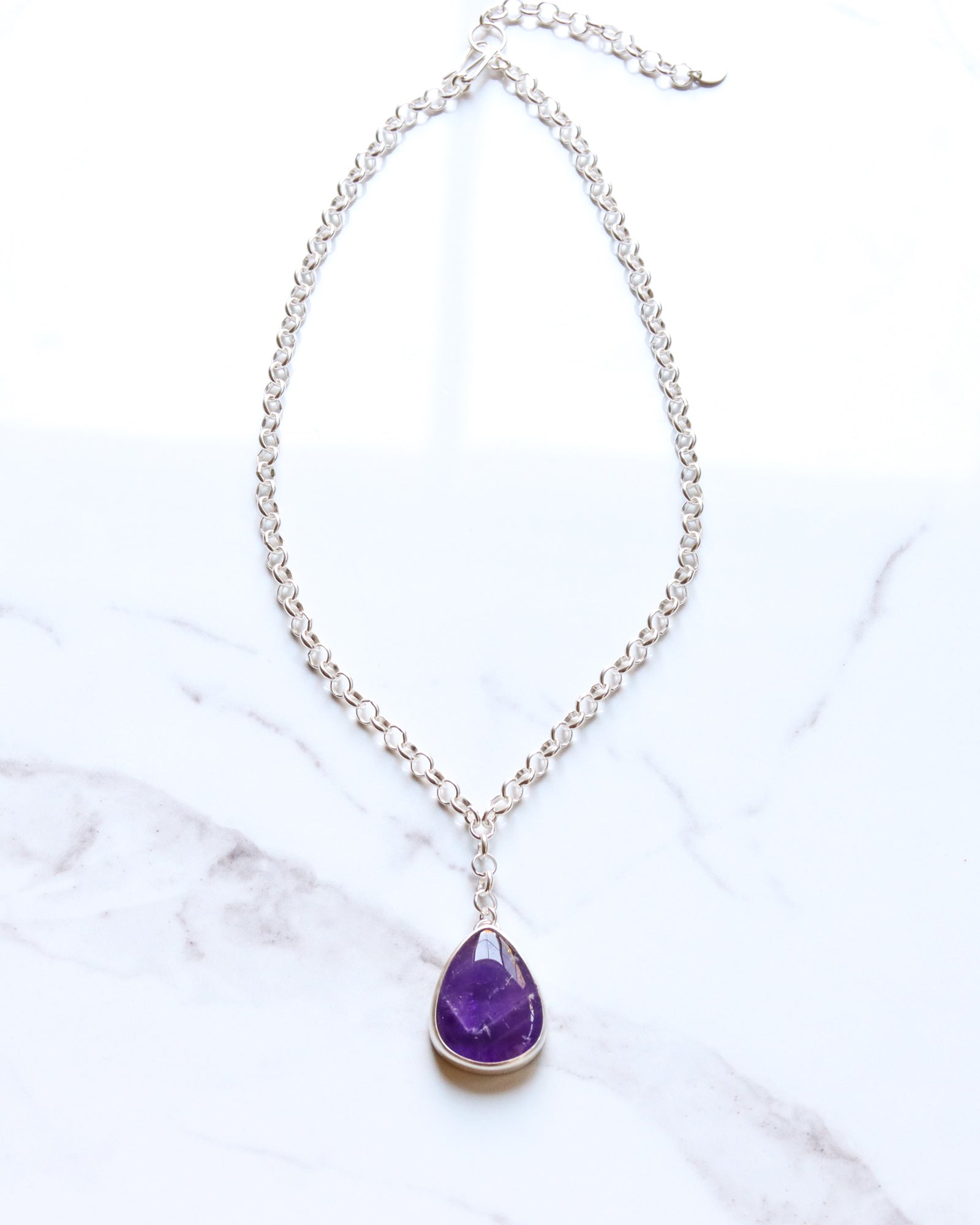 Indigo Necklace 1 - OOAK-pendant necklace-Blue Hour Designs