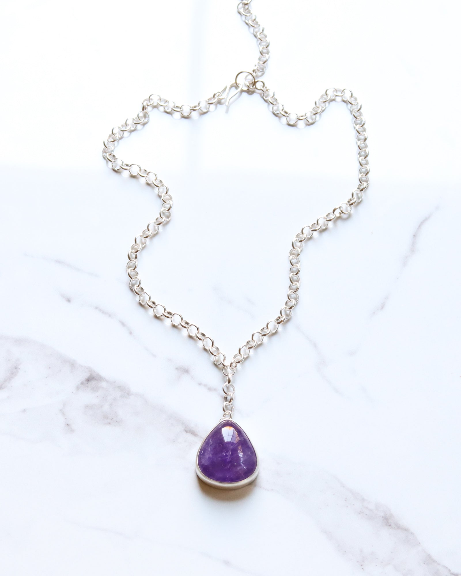 Indigo Necklace 3 - OOAK-pendant necklace-Blue Hour Designs