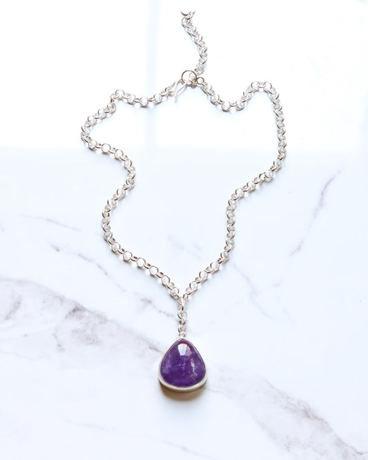 Indigo Necklace 3 - OOAK-pendant necklace-Blue Hour Designs