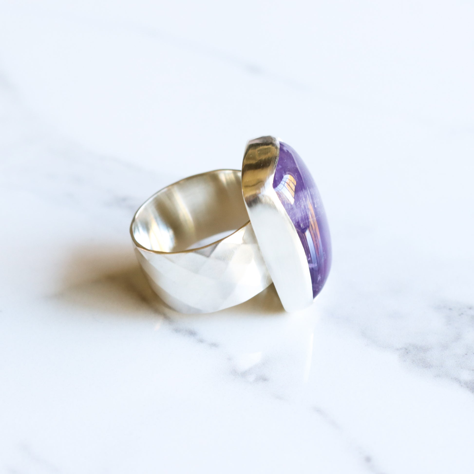 Indigo Ring - OOAK-cocktail ring-Blue Hour Designs