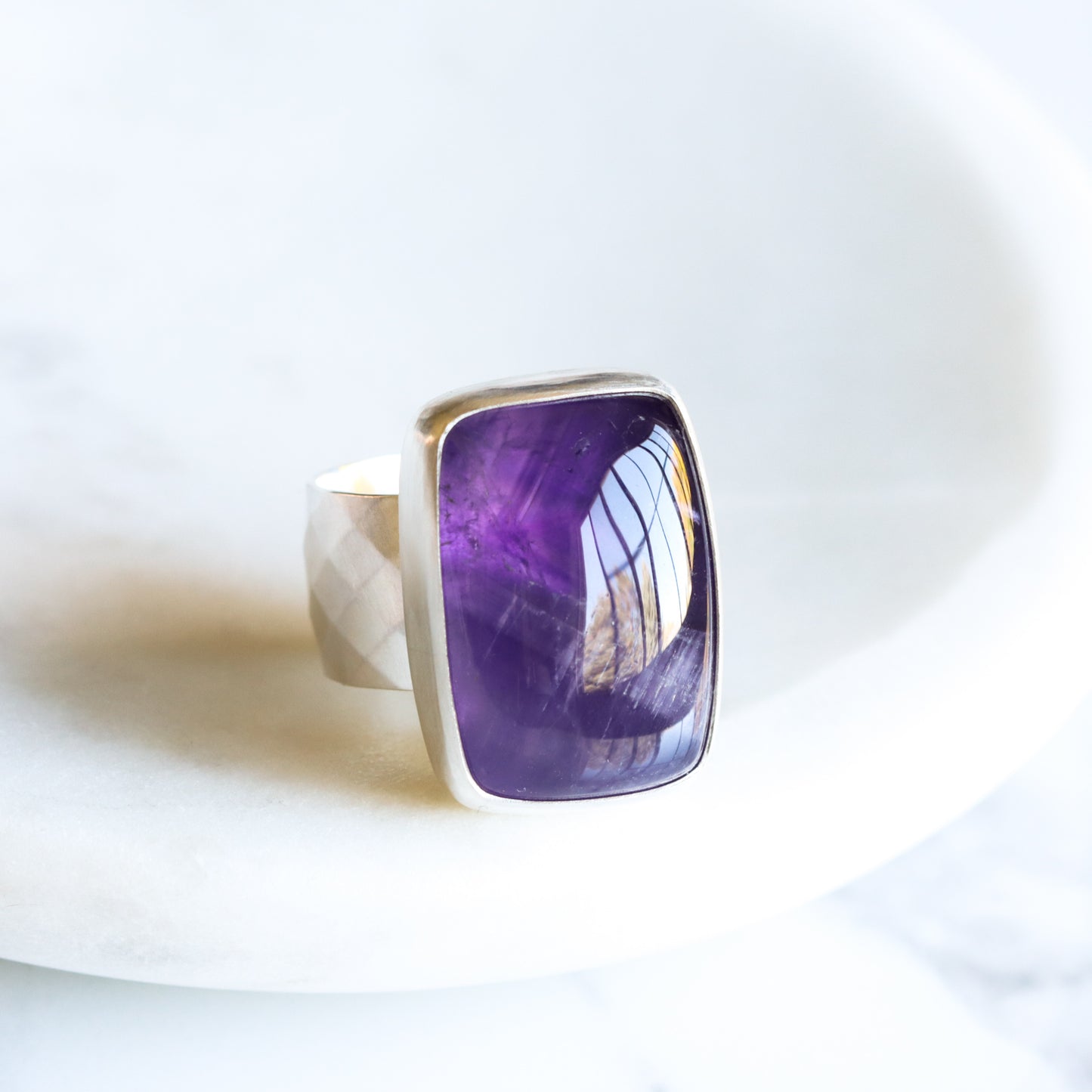Indigo Ring - OOAK-cocktail ring-Blue Hour Designs