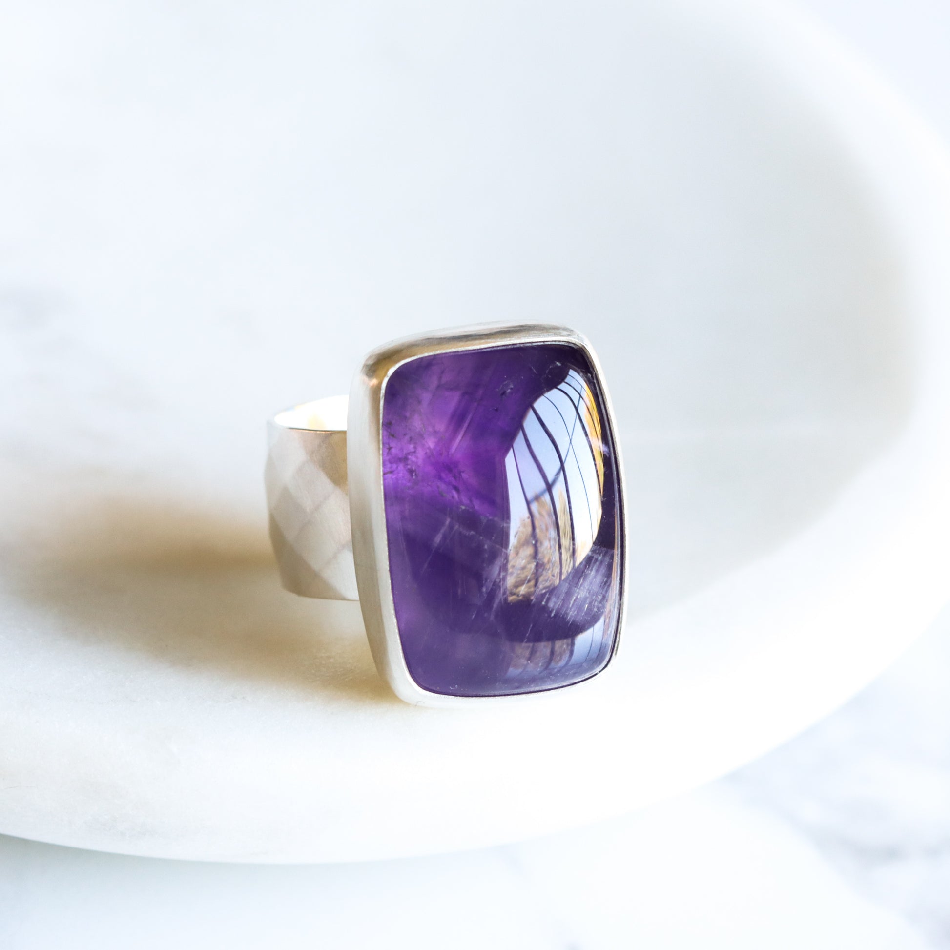 Indigo Ring - OOAK-cocktail ring-Blue Hour Designs