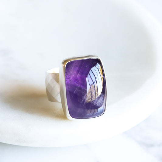 Indigo Ring - OOAK-cocktail ring-Blue Hour Designs