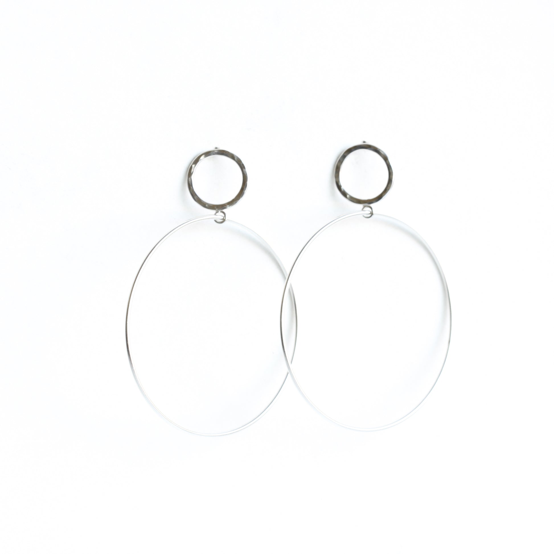Keeper Hoops-hoop earrings-Blue Hour Designs