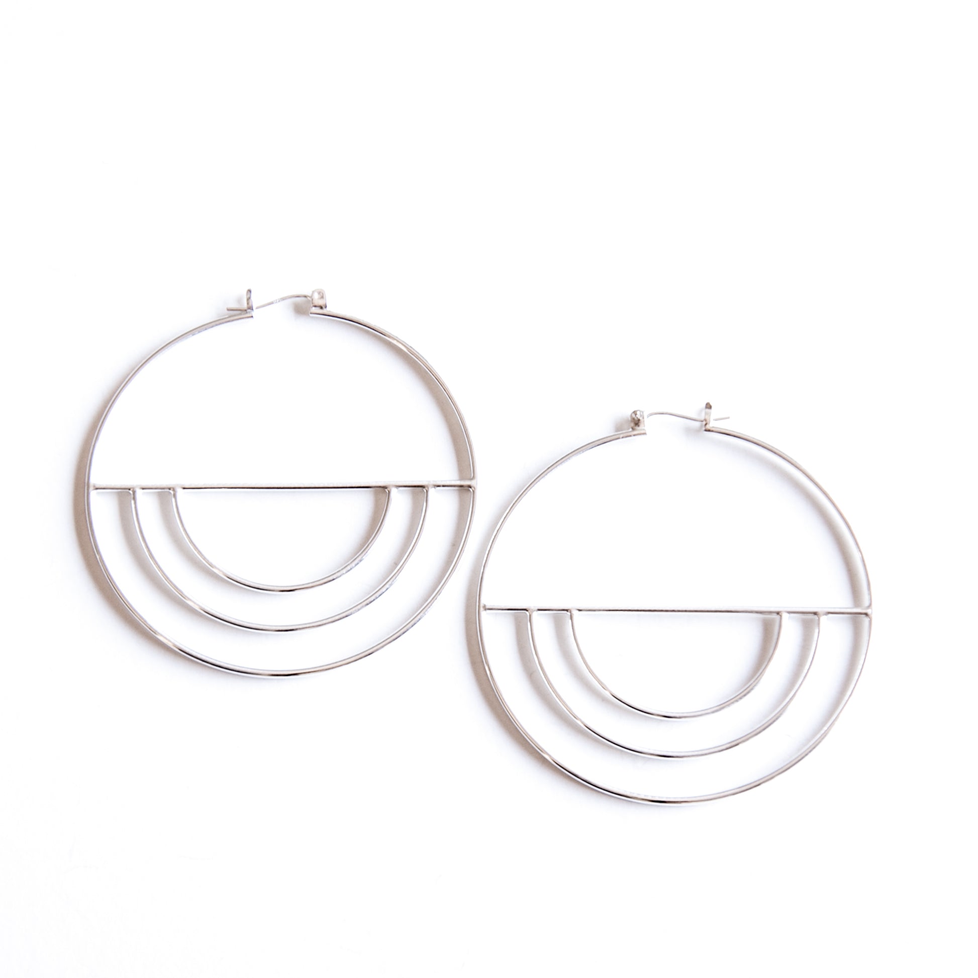 Mitra Hoop Earrings-hoop earrings-Blue Hour Designs