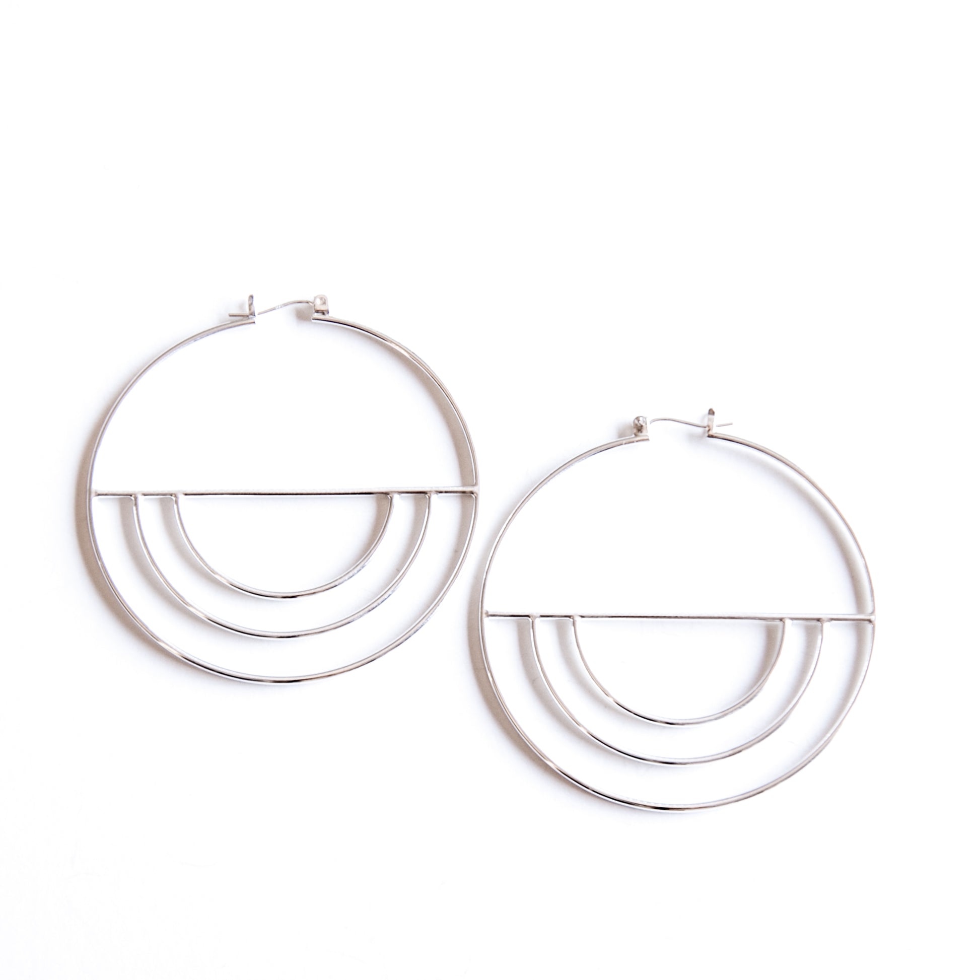 Mitra Hoop Earrings-hoop earrings-Blue Hour Designs