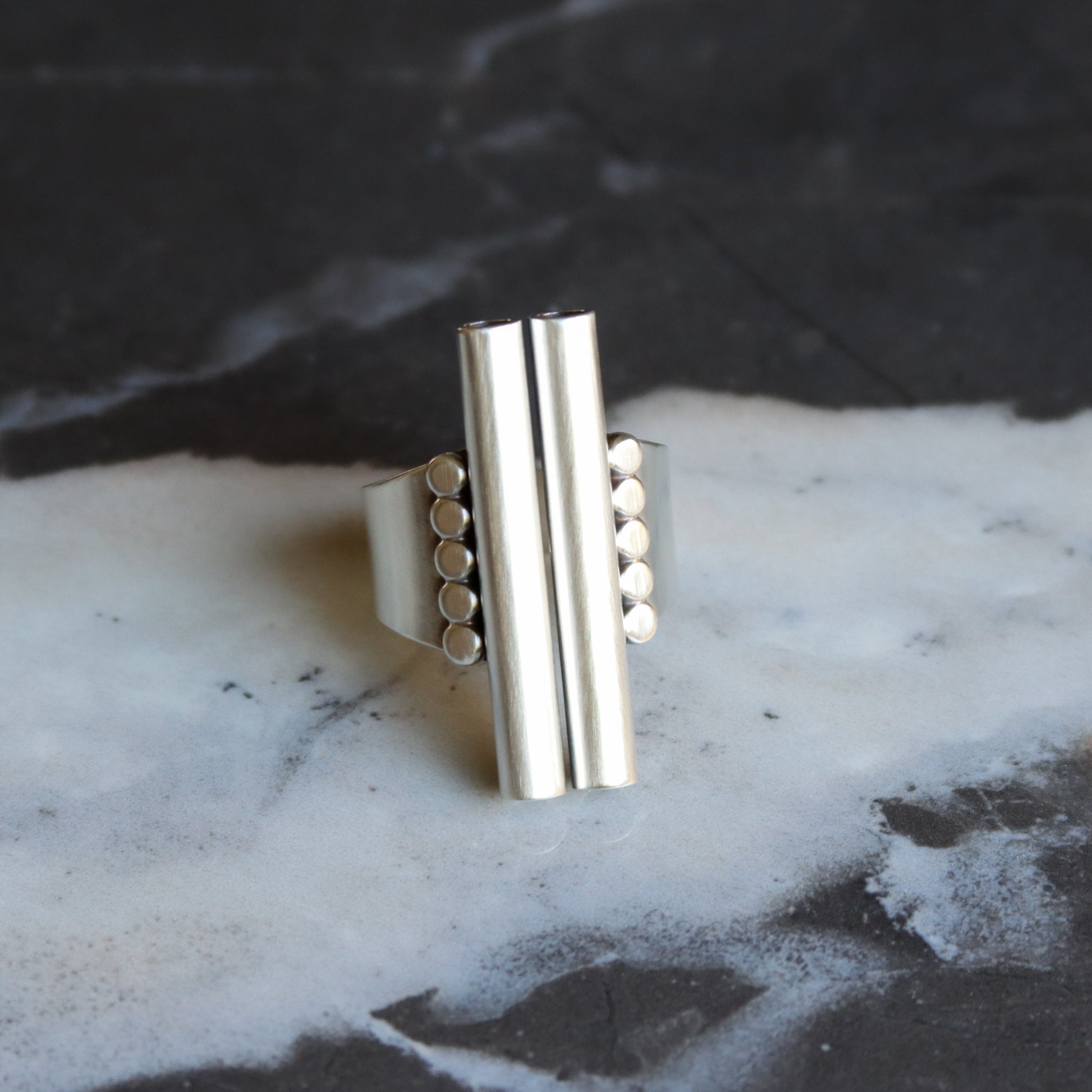 Monoliths Ring-cocktail ring-Blue Hour Designs
