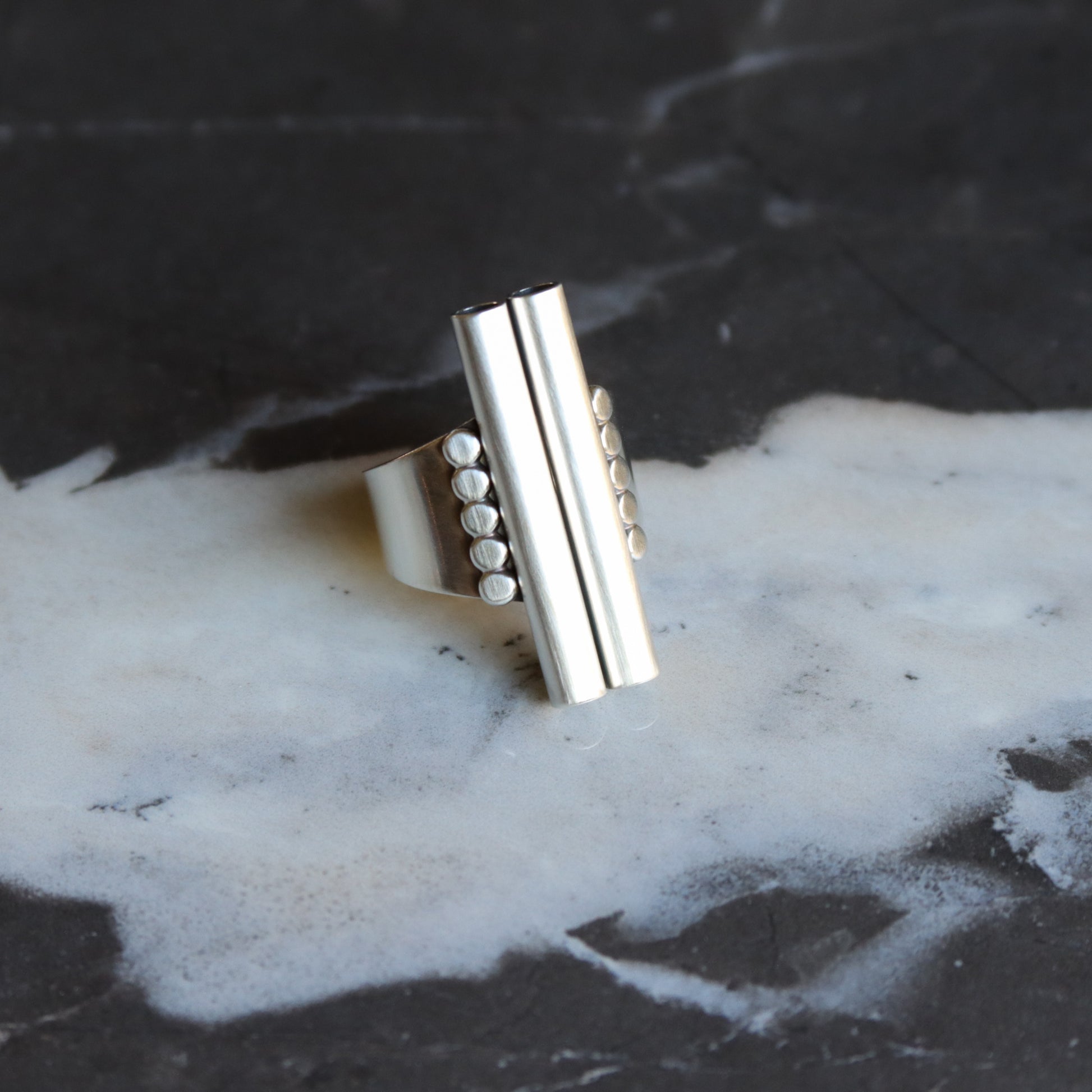 Monoliths Ring-cocktail ring-Blue Hour Designs