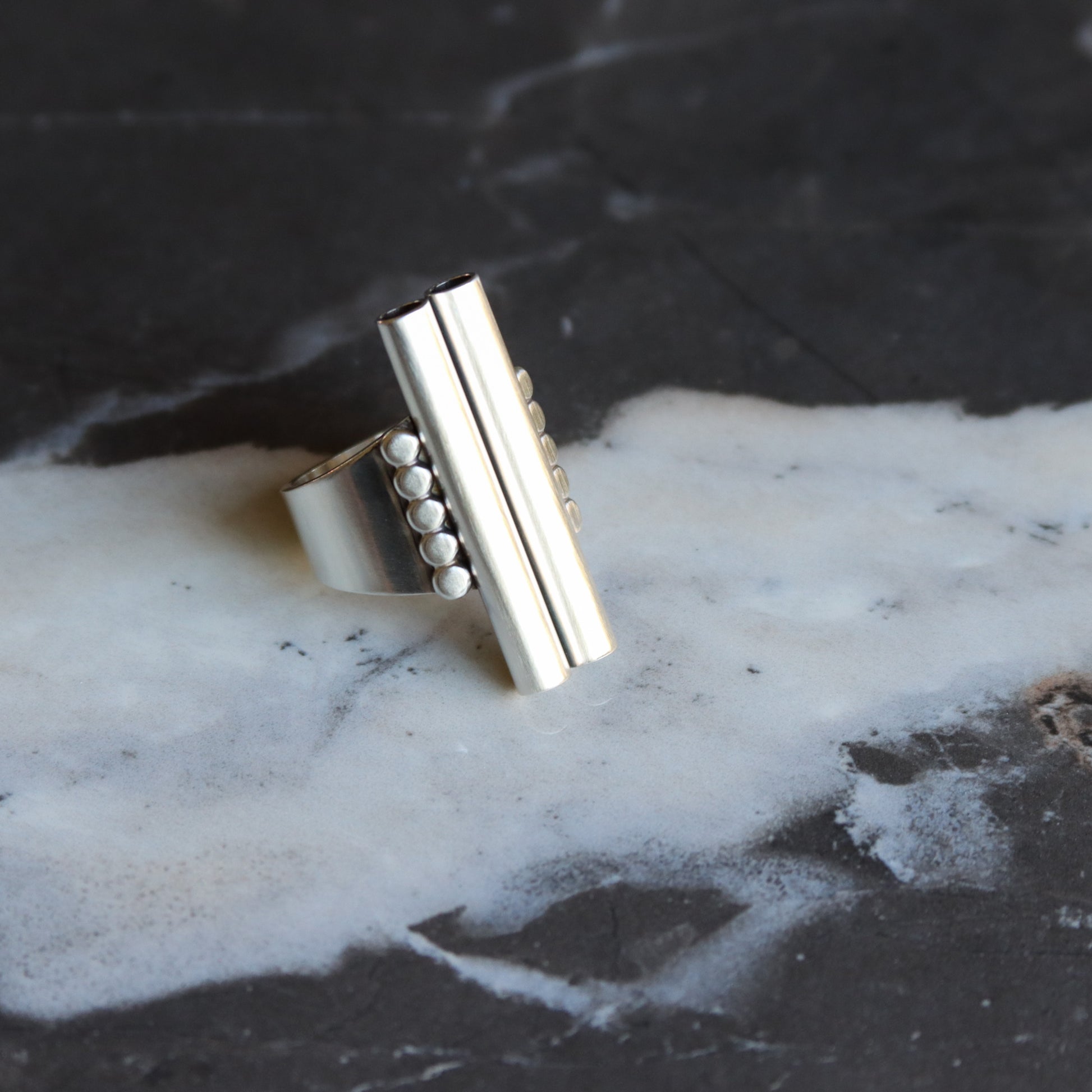 Monoliths Ring-cocktail ring-Blue Hour Designs