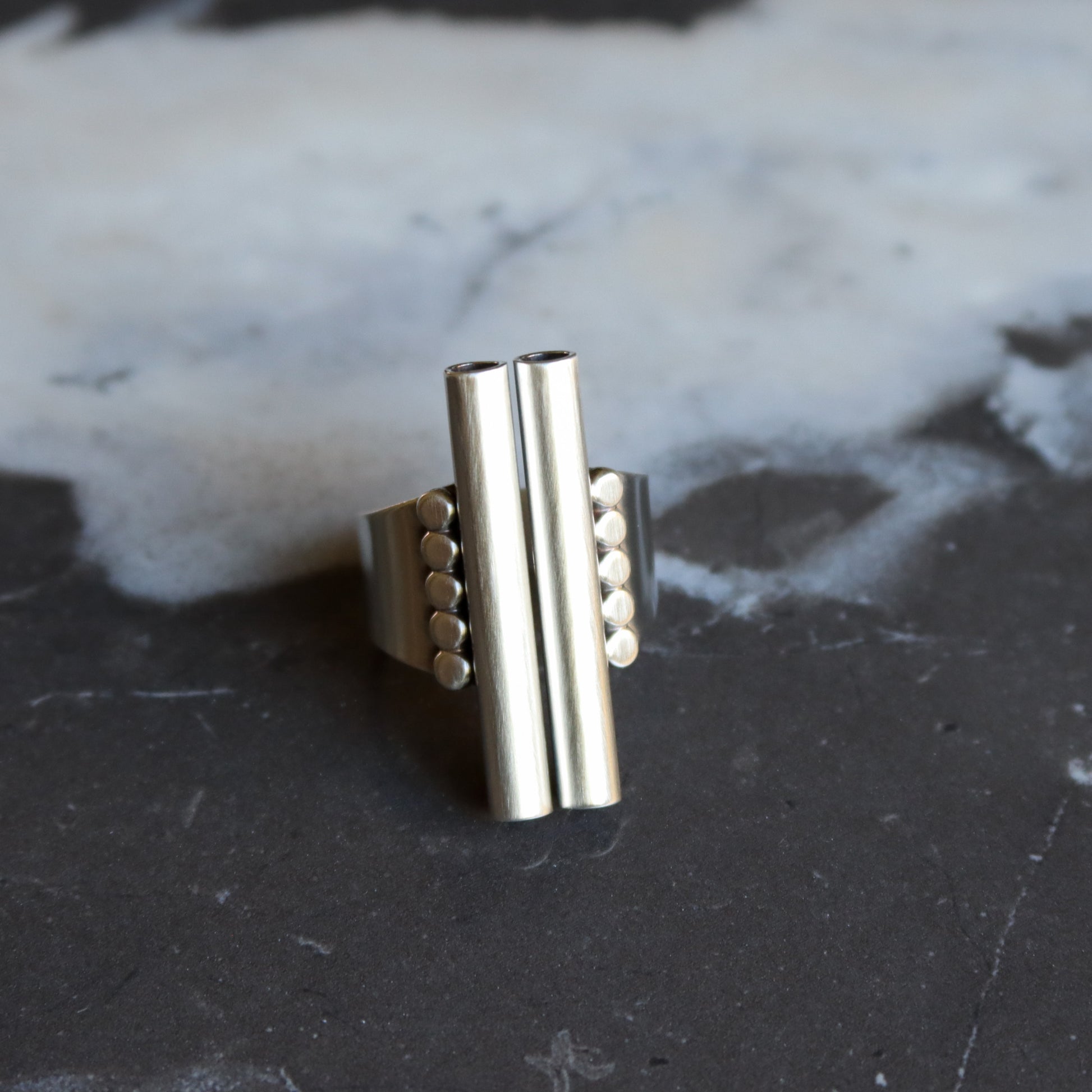 Monoliths Ring-cocktail ring-Blue Hour Designs