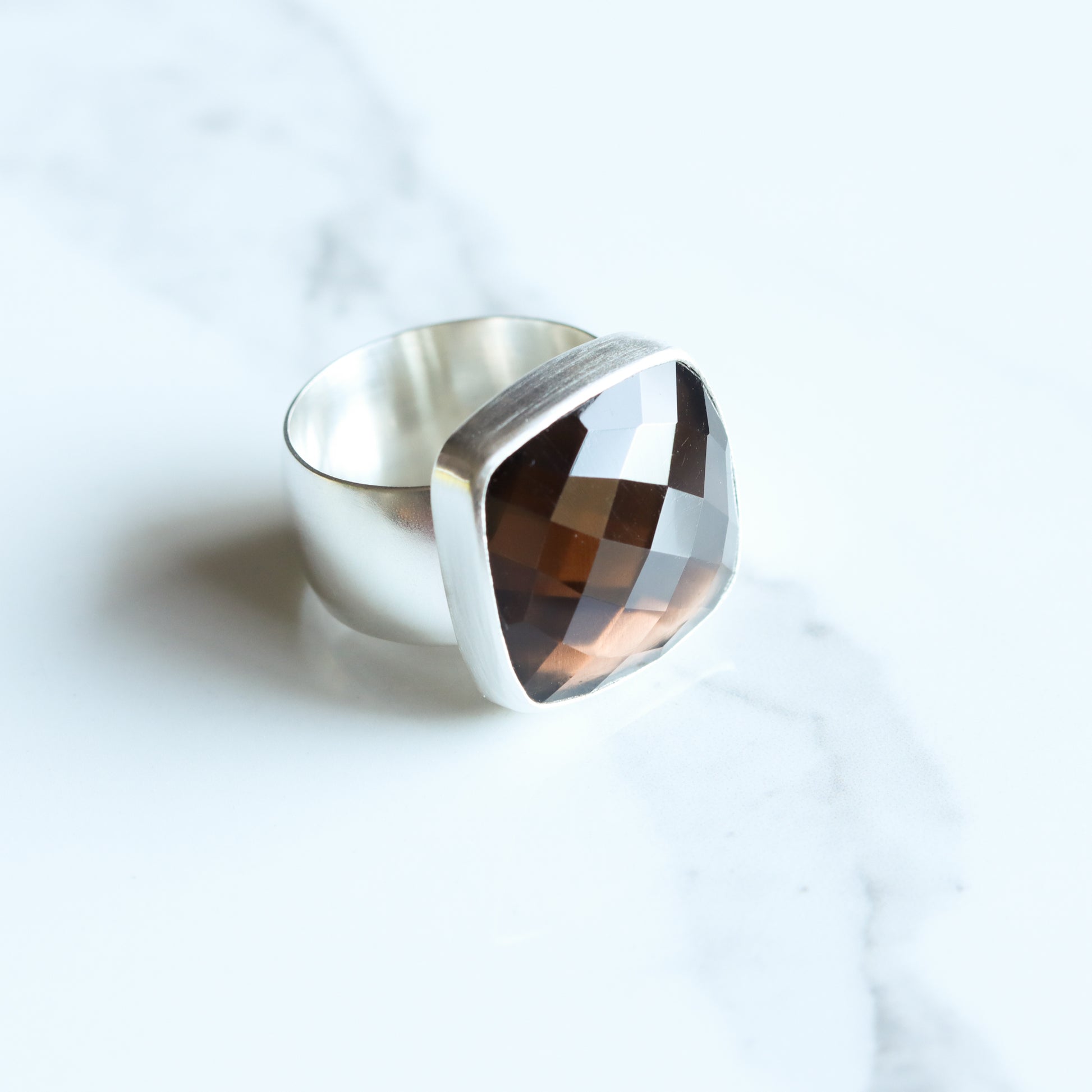Morion Ring - OOAK - Made to Order-cocktail ring-Blue Hour Designs