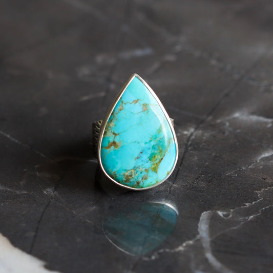 Neptune Ring 1 - OOAK - Size 8.5-cocktail ring-Blue Hour Designs