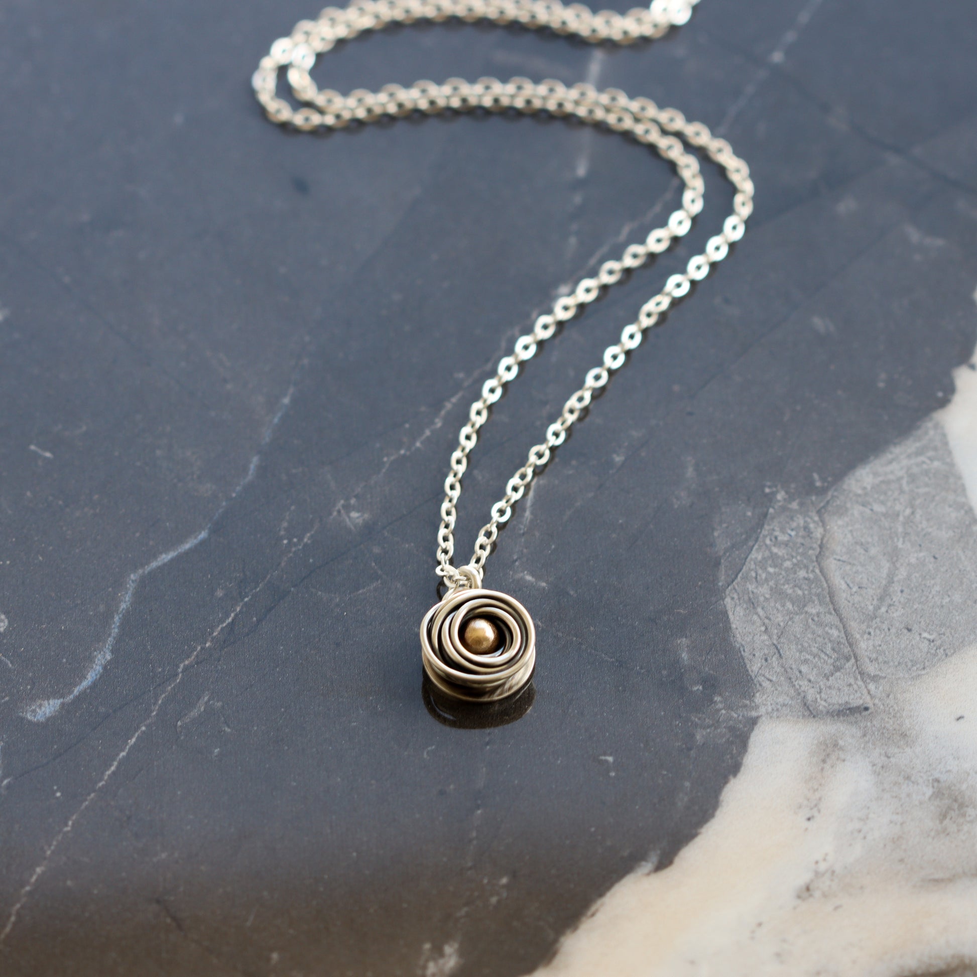 Nest Necklace-pendant necklace-Blue Hour Designs