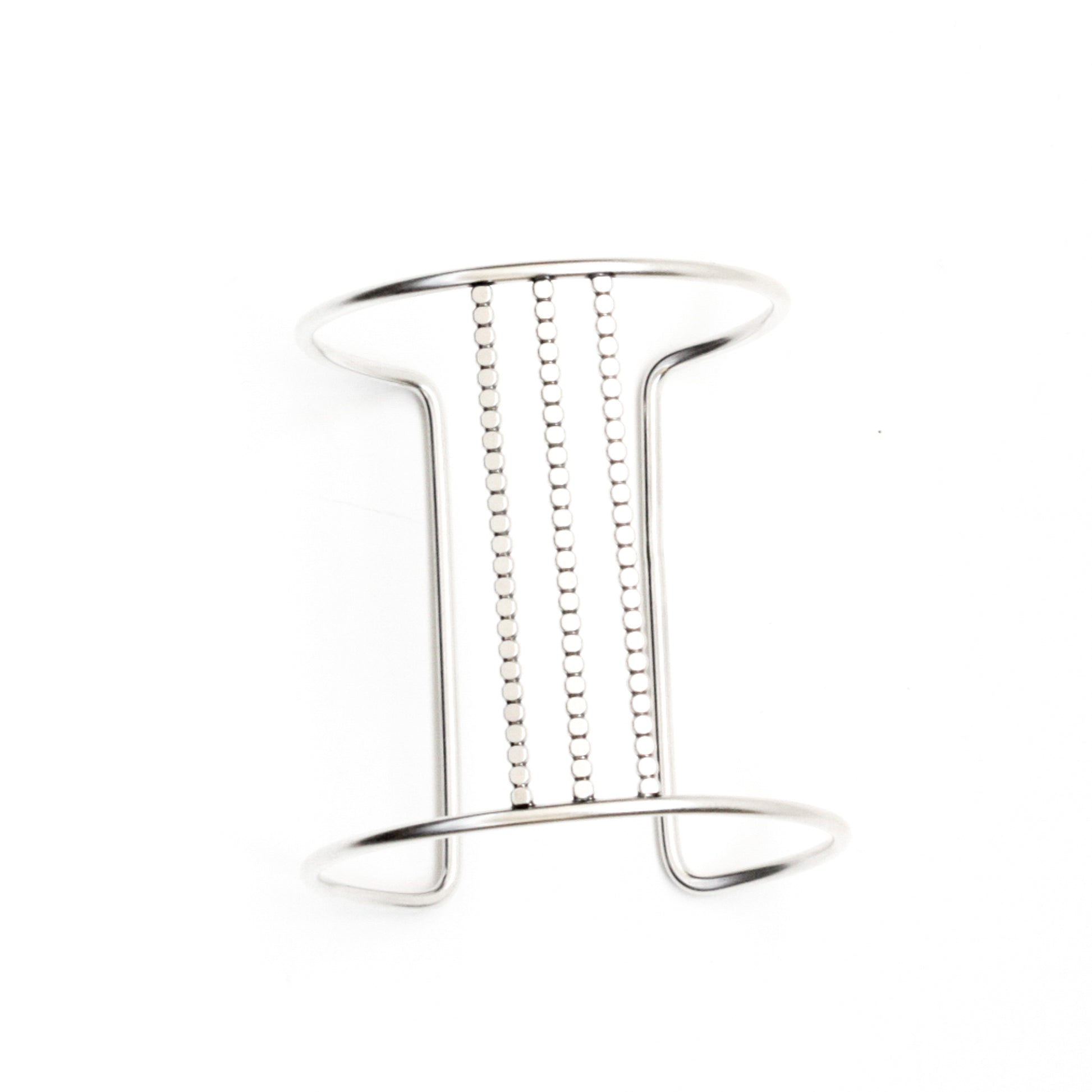 Parallel Cuff-cuff bracelet-Blue Hour Designs