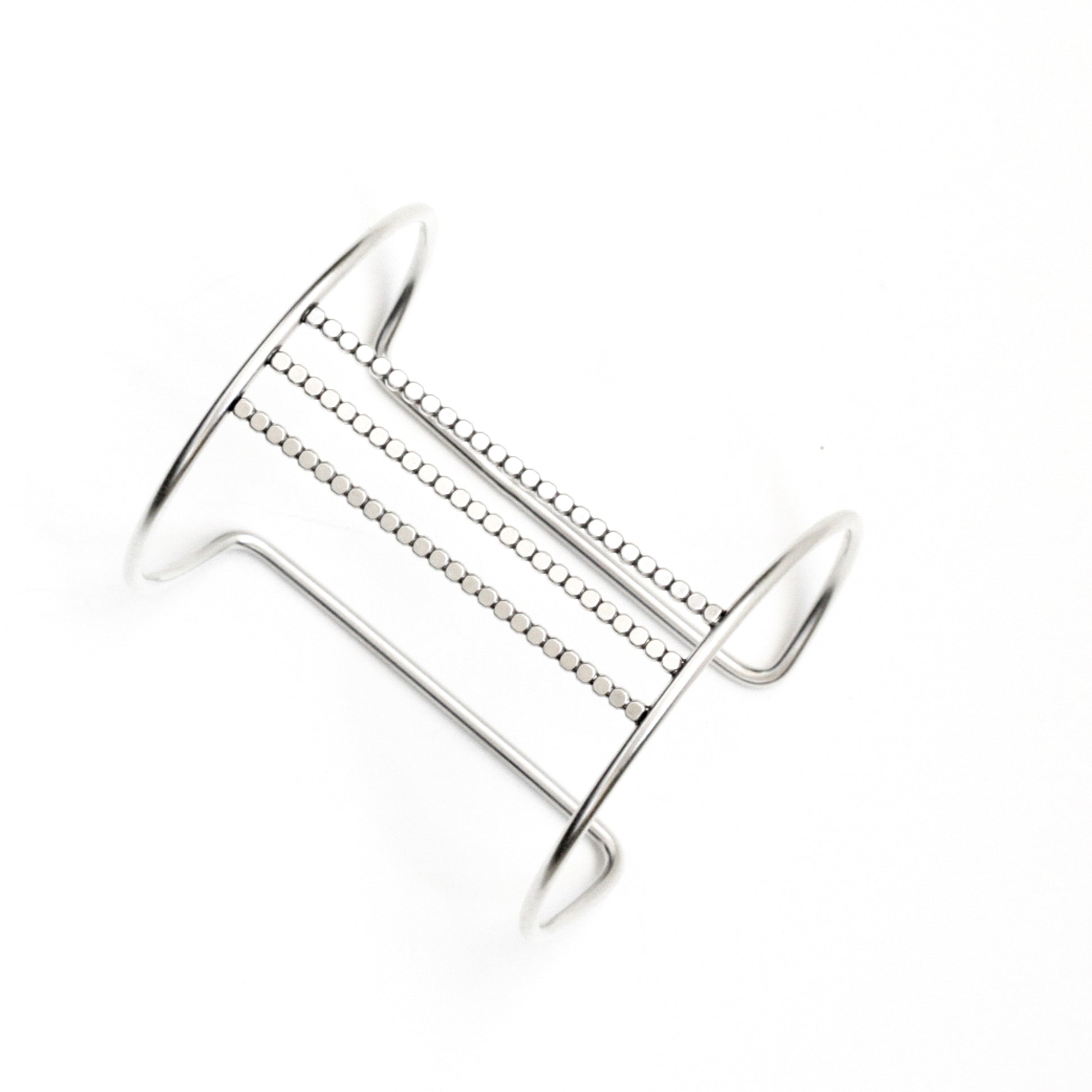 Parallel Cuff-cuff bracelet-Blue Hour Designs